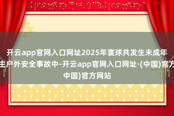 开云app官网入口网址2025年寰球共发生未成年东谈主户外安全事故中-开云app官网入口网址·(中国)官方网站